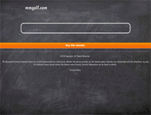 Tablet Screenshot of mmgolf.com